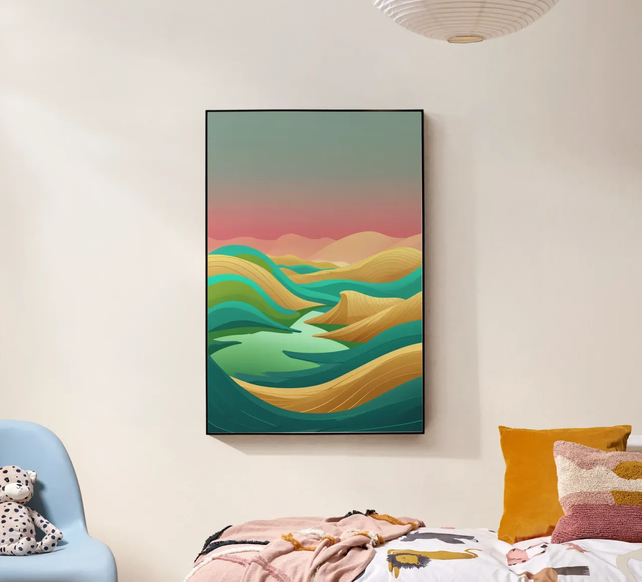 Ethereal Waves of the Syrian Desert plexiglass da AlbertKlee