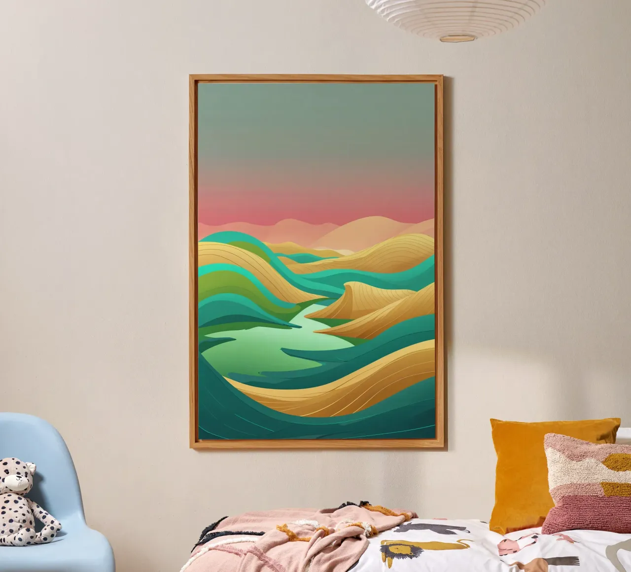 Ethereal Waves of the Syrian Desert alluminio dibond da AlbertKlee