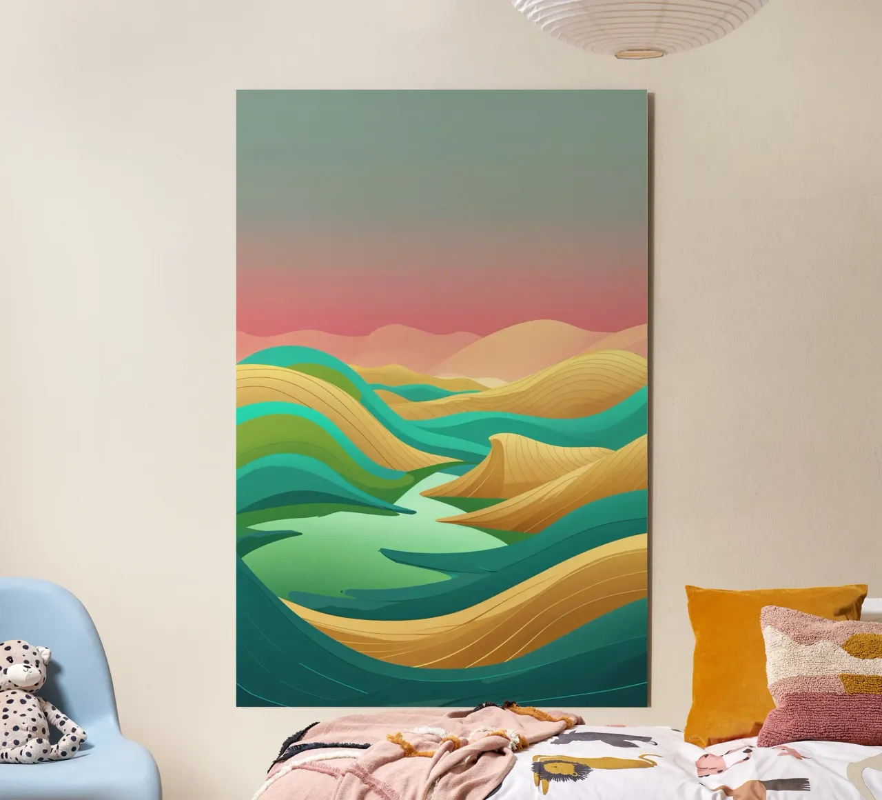 Ethereal Waves of the Syrian Desert alluminio dibond da AlbertKlee