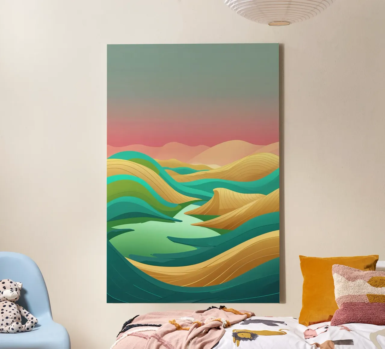 Ethereal Waves of the Syrian Desert canvas by AlbertKlee