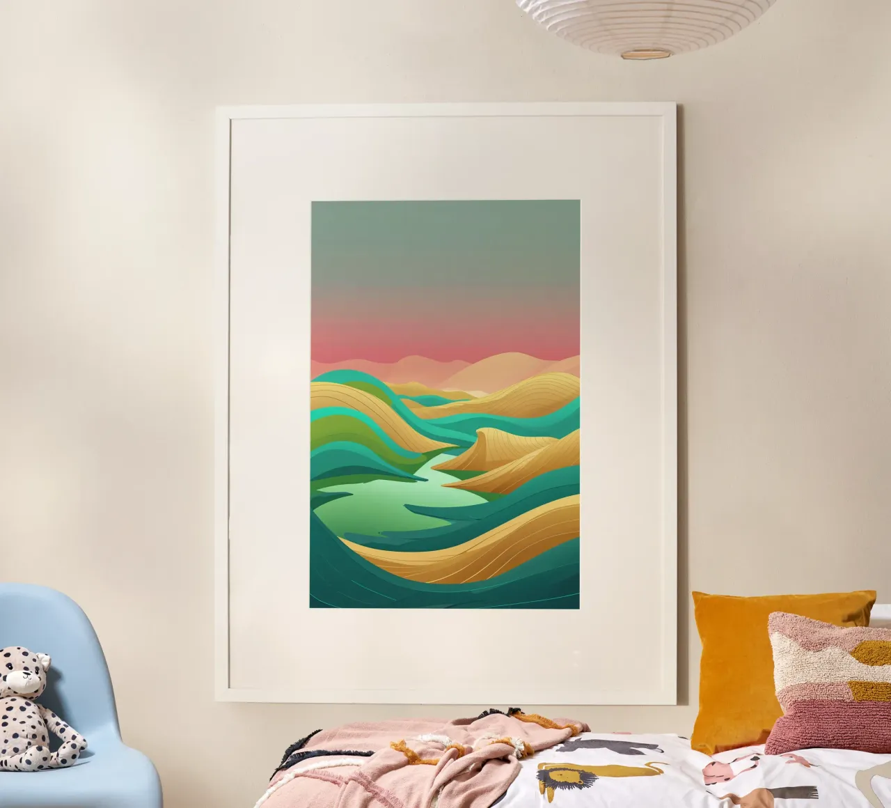 Ethereal Waves of the Syrian Desert carta hahnemühle da AlbertKlee