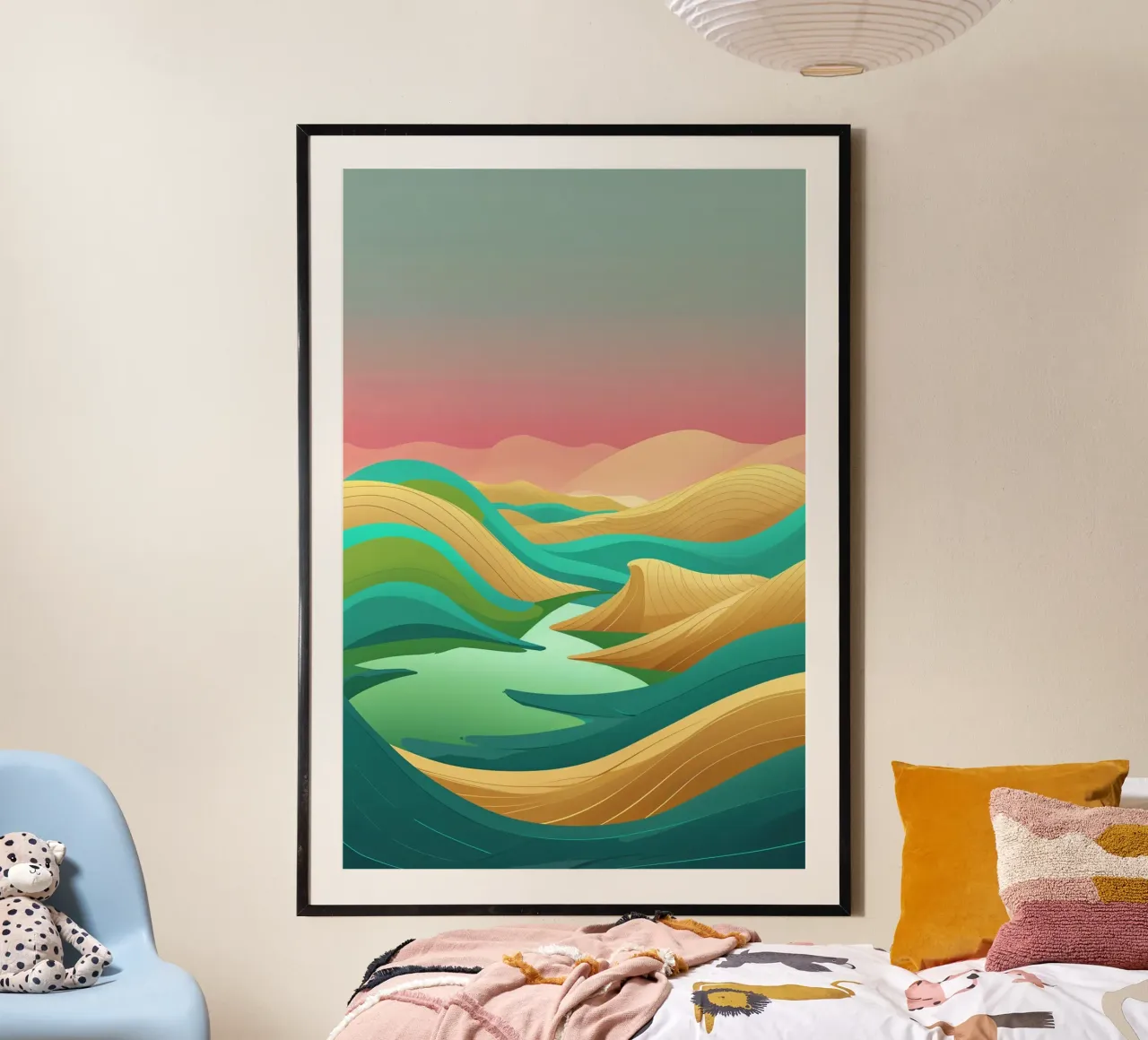 Ethereal Waves of the Syrian Desert carta hahnemühle da AlbertKlee