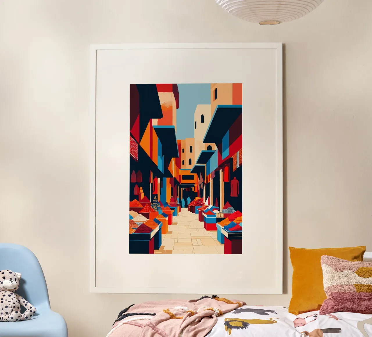 The Vibrant Heart of a Syrian Souq carta hahnemühle da AlbertKlee