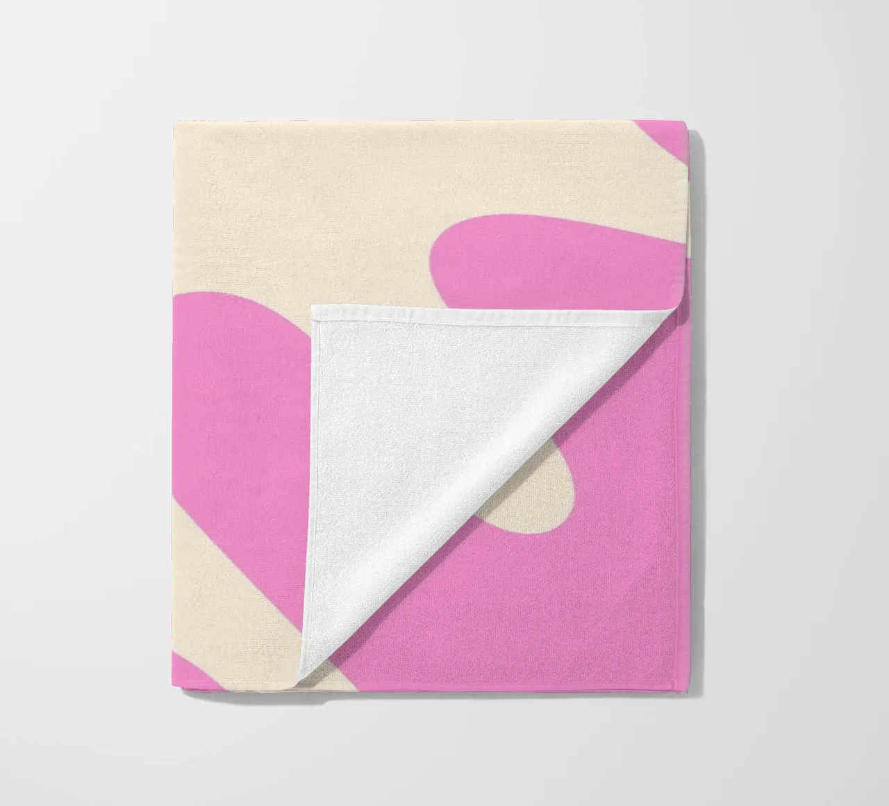 Forme astratte e moderne - rosa, verde, crema telo mare da Wackapacka