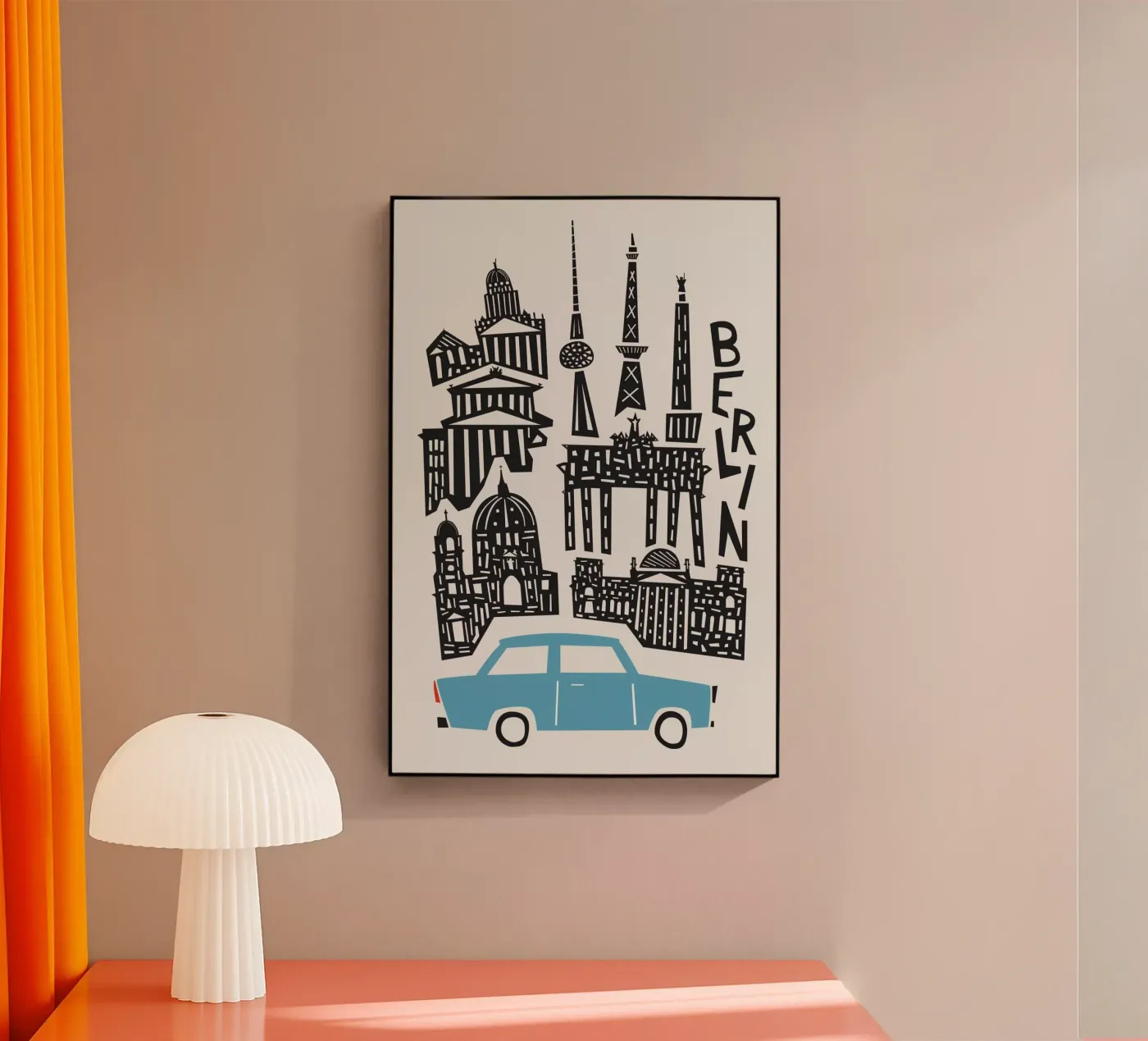 Berlin Cityscape acrylic glass by Fox & Velvet