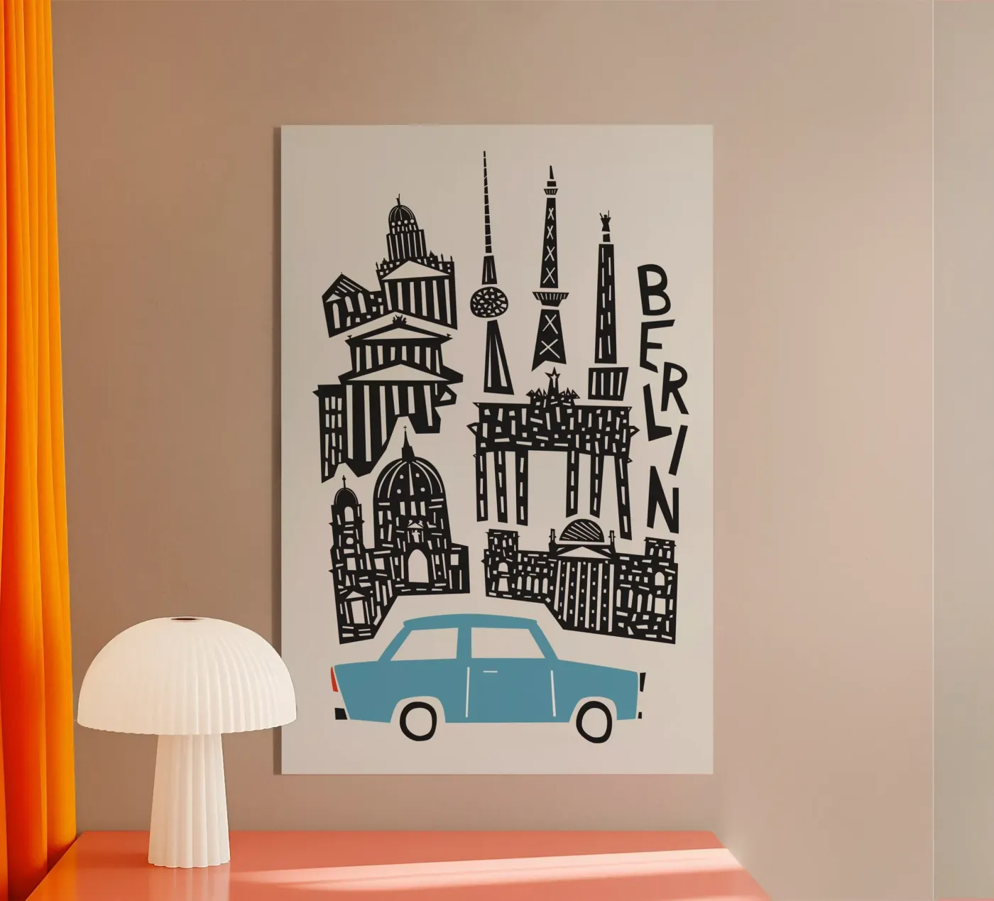 Berlin Cityscape acrylic glass by Fox & Velvet