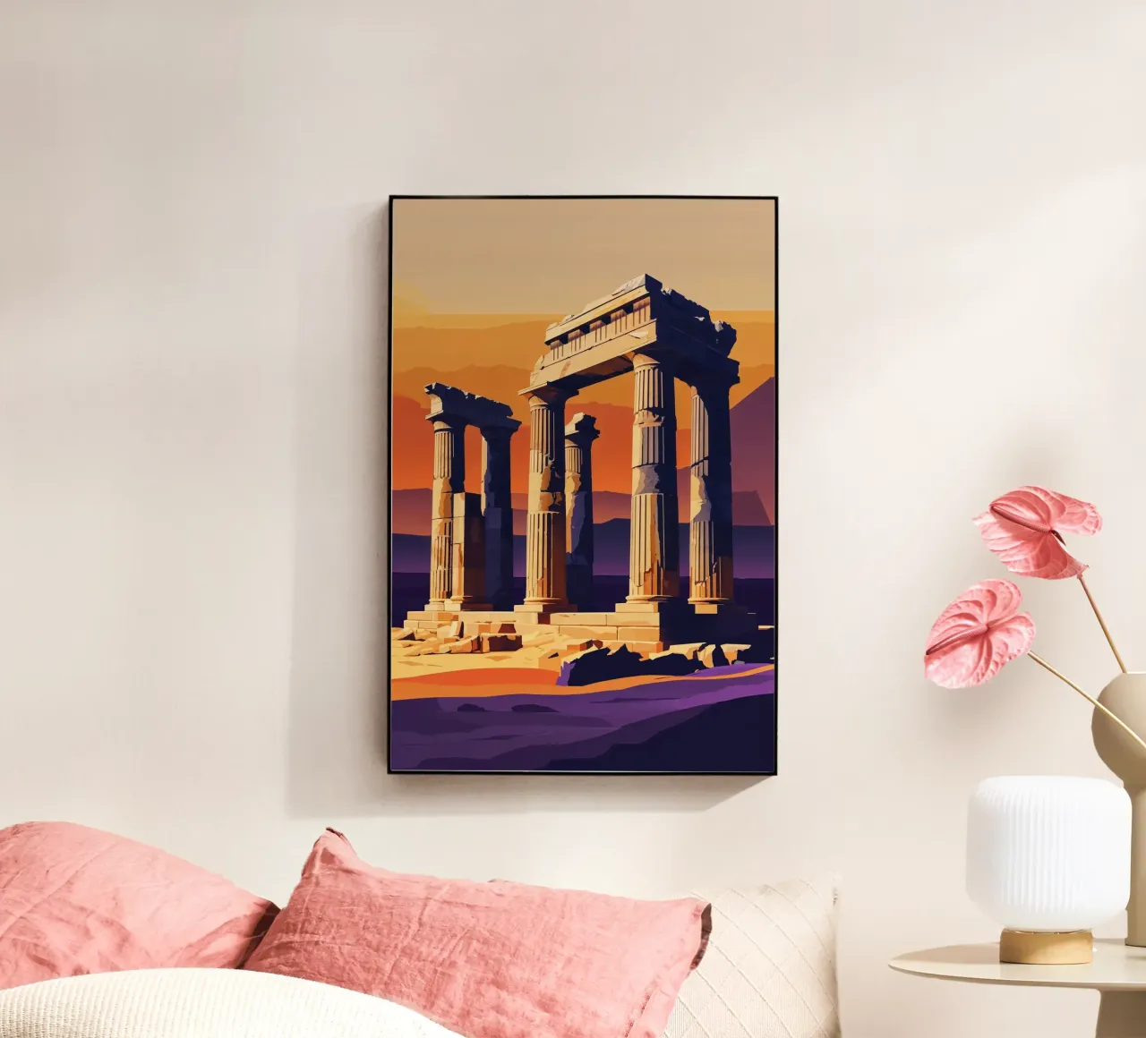 Golden Shadows of Palmyra’s Ancient Marvels plexiglass da AlbertKlee
