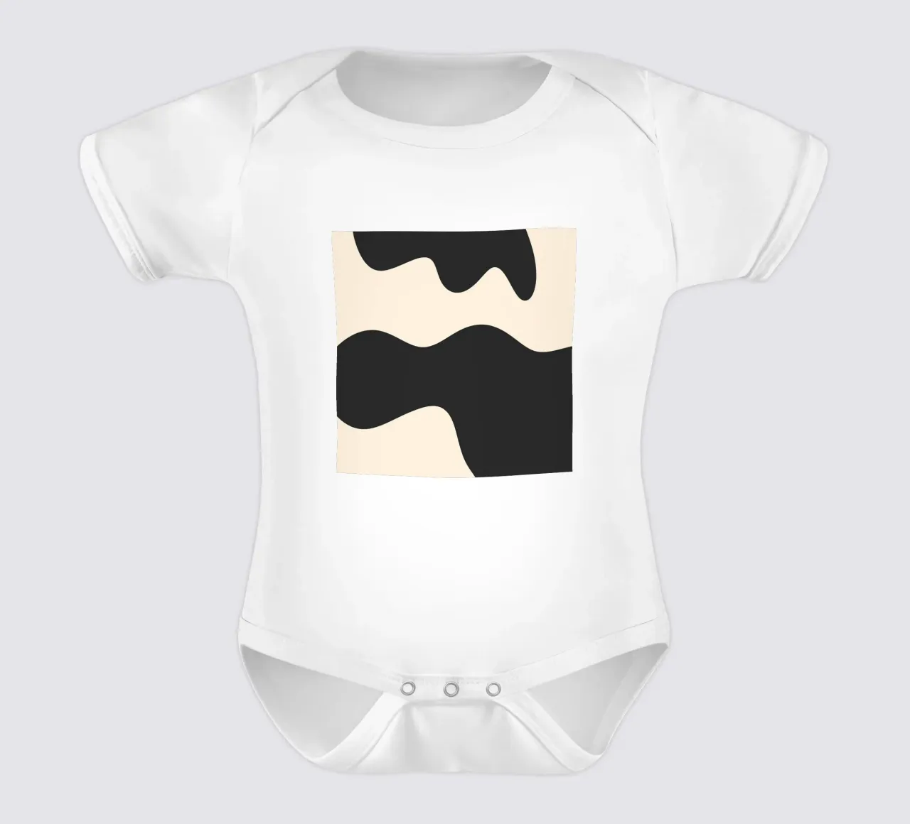 Forme astratte - monocromatiche body neonato maniche corte da Wackapacka