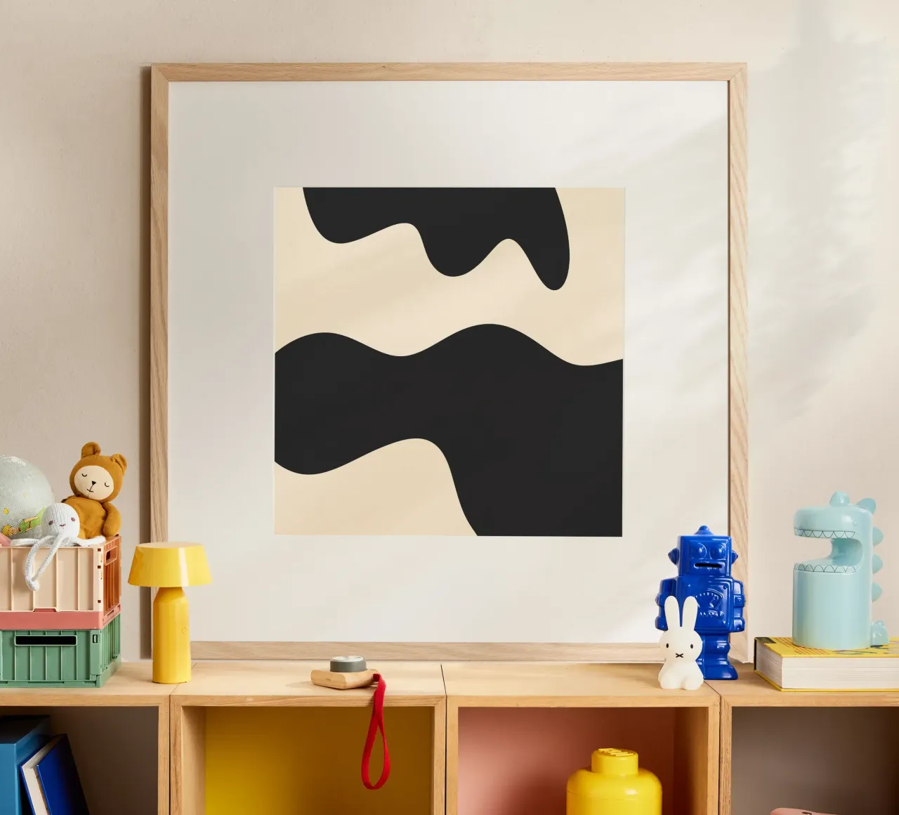 Forme astratte - monocromatiche poster da Wackapacka