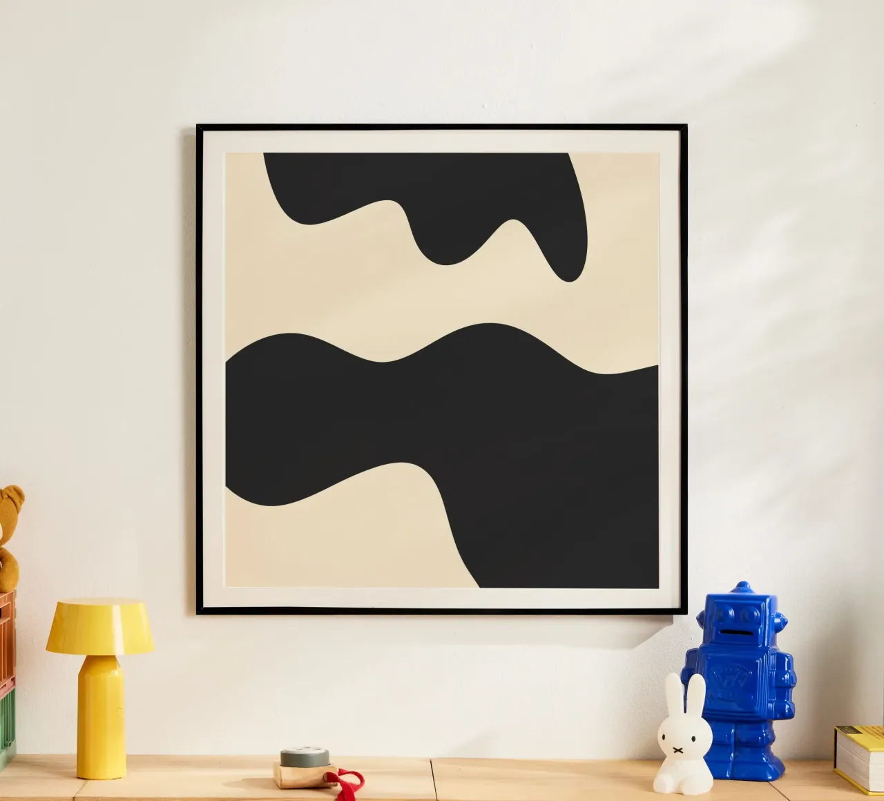 Forme astratte - monocromatiche poster da Wackapacka