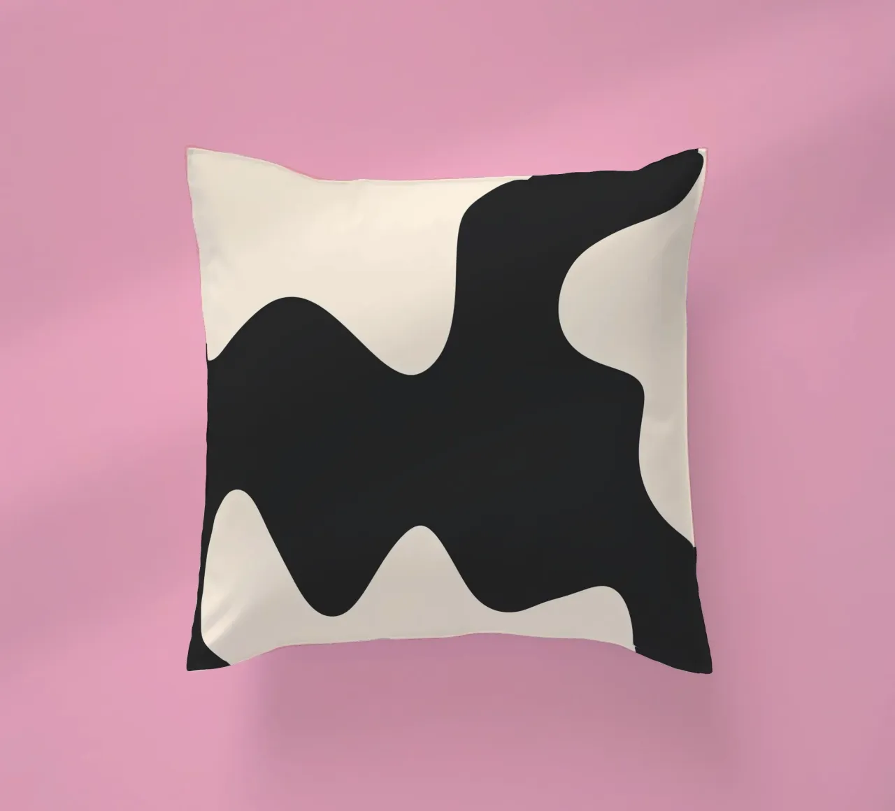 Abstract shapes - monochrome 2 decorative cushion by Wackapacka