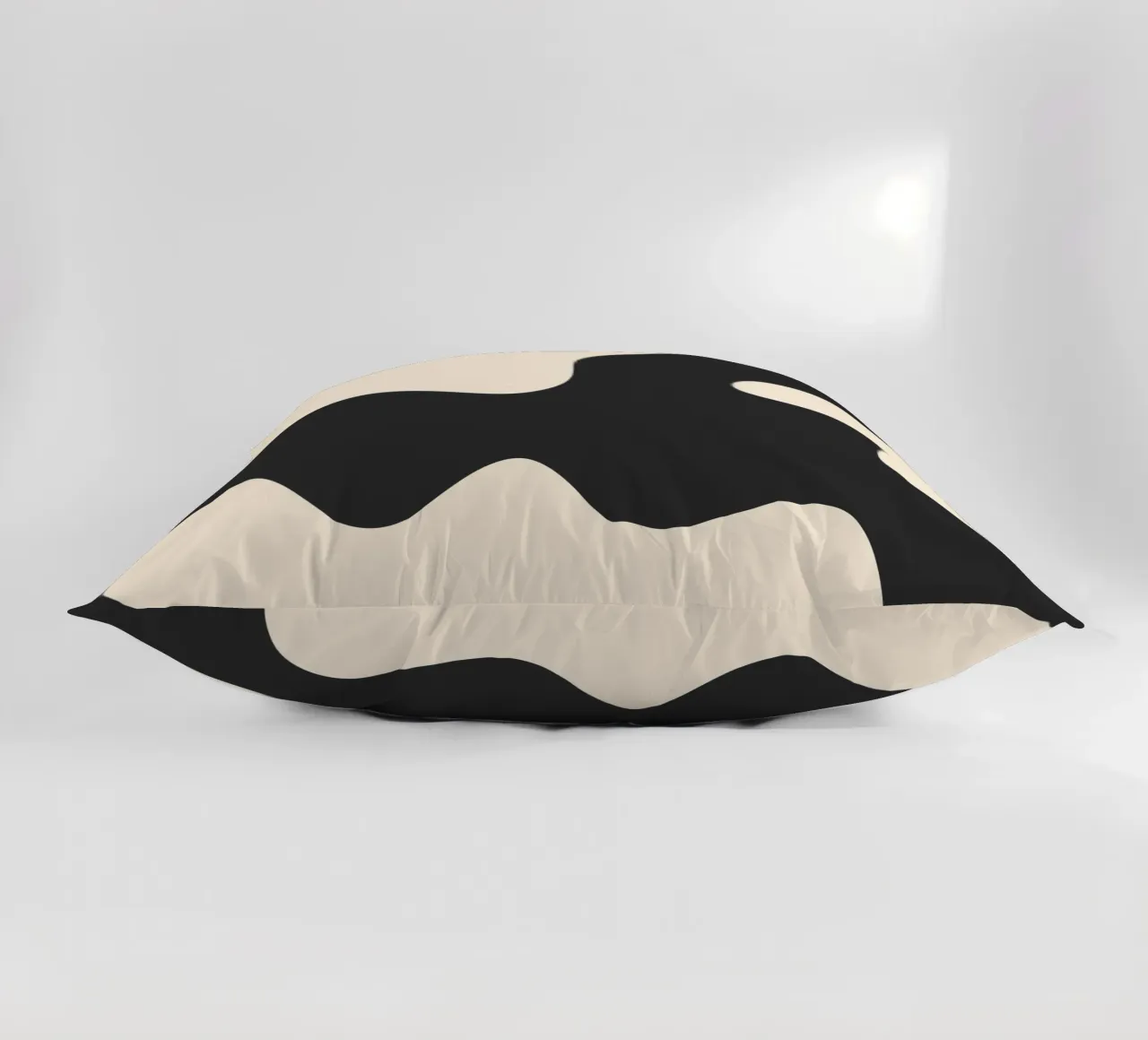 Abstract shapes - monochrome 2 decorative cushion by Wackapacka
