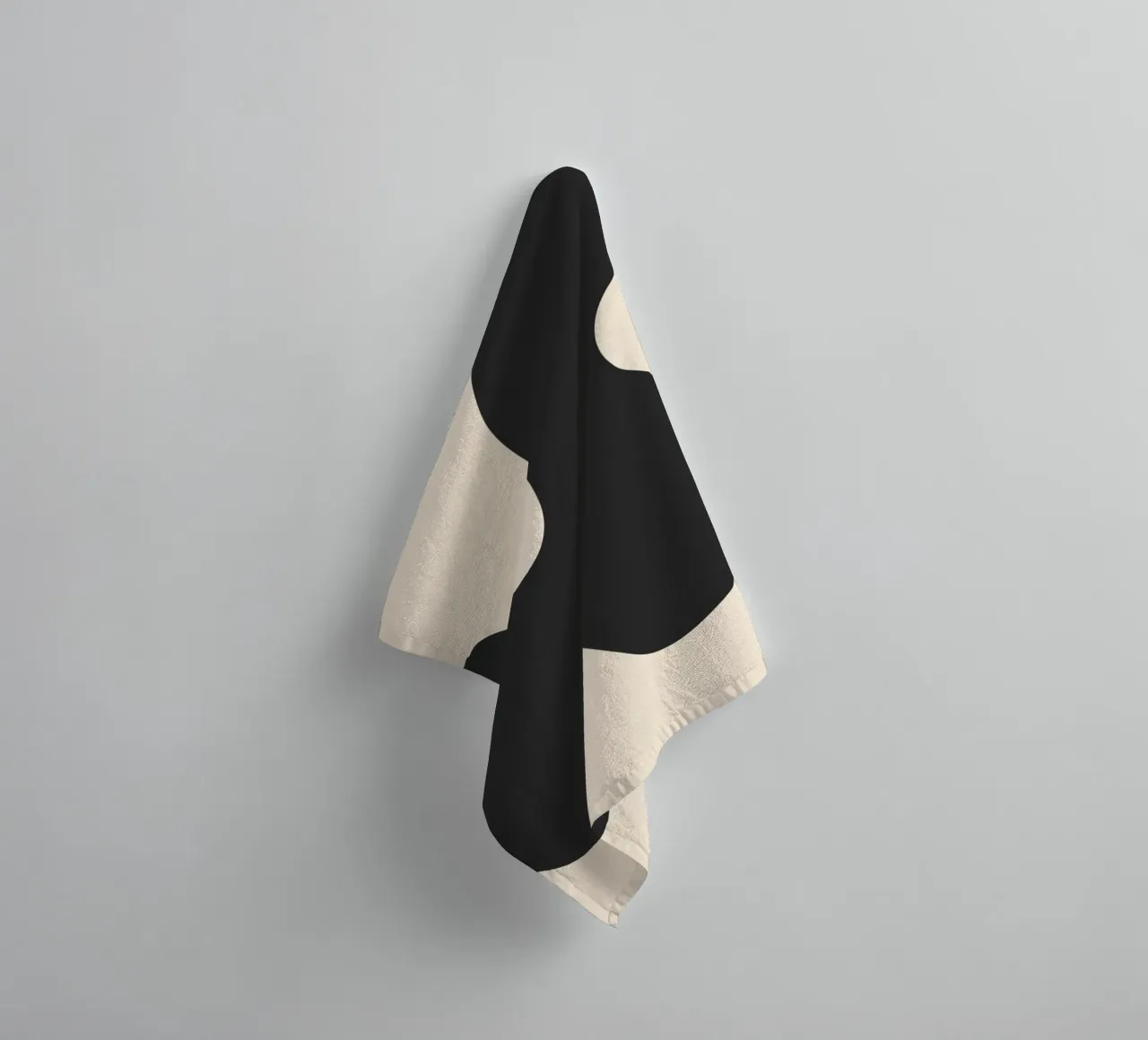Abstract shapes - monochrome 2 towel by Wackapacka