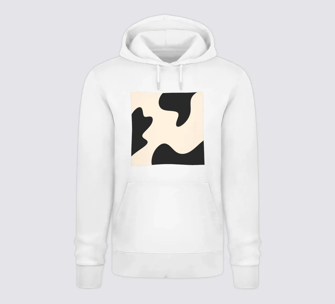 Abstract blobs - monochrome hoodie by Wackapacka