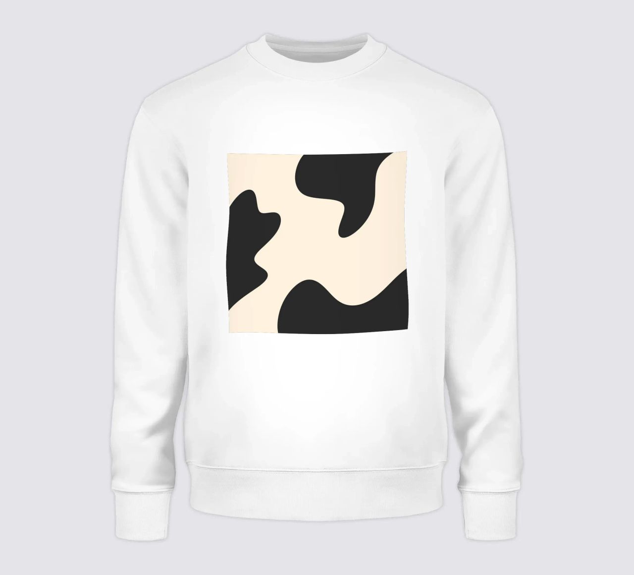 Blobs abstractos - monocromo sudadera de Wackapacka