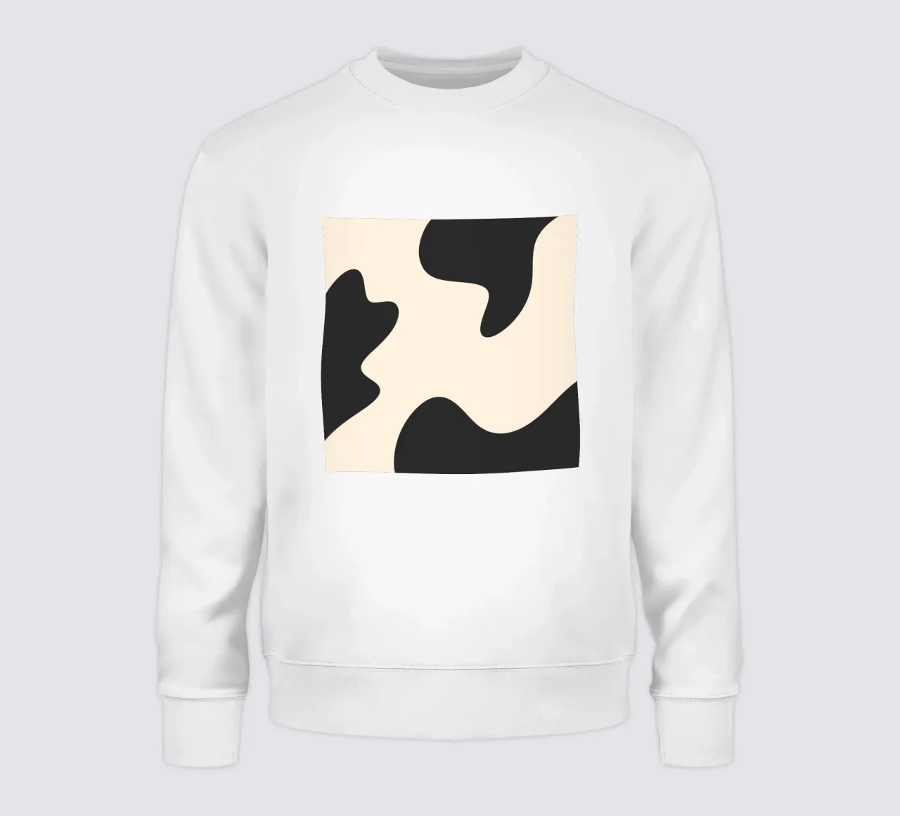 Taches abstraites - monochrome sweat de Wackapacka