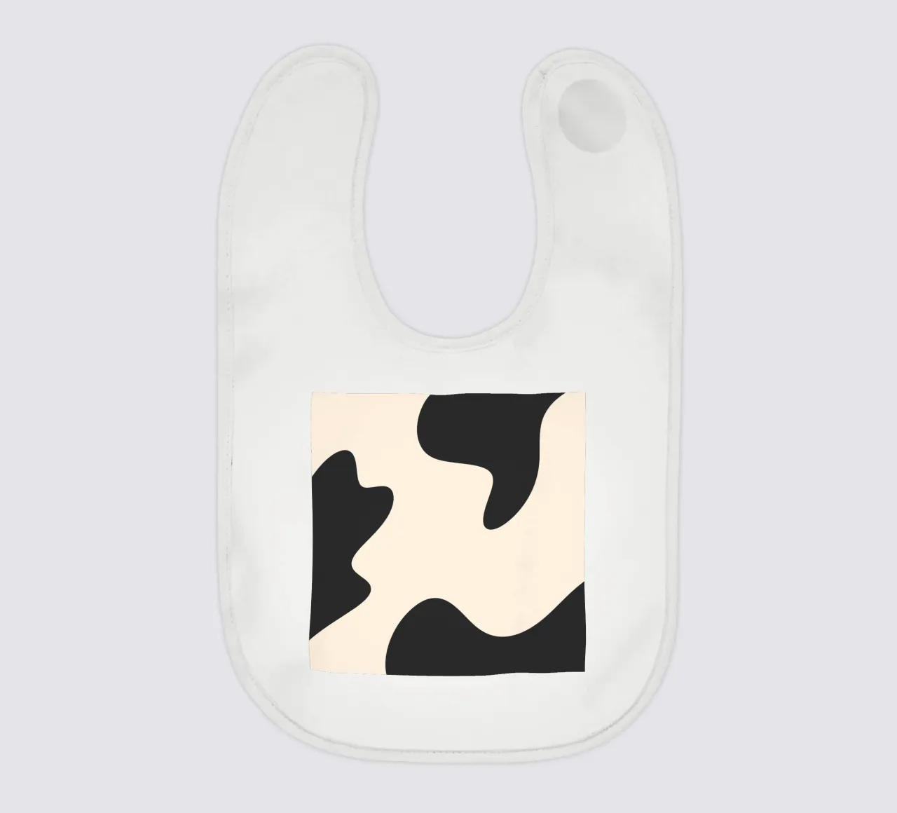 Abstrakte Kleckse - monochrom Babylätzchen von Wackapacka