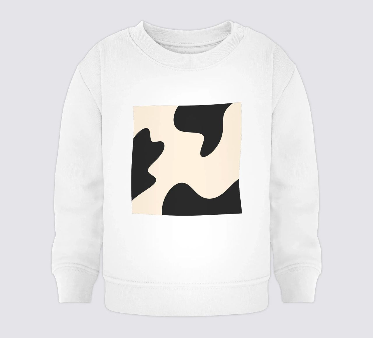 Blobs abstractos - monocromo sudadera de bebé de Wackapacka