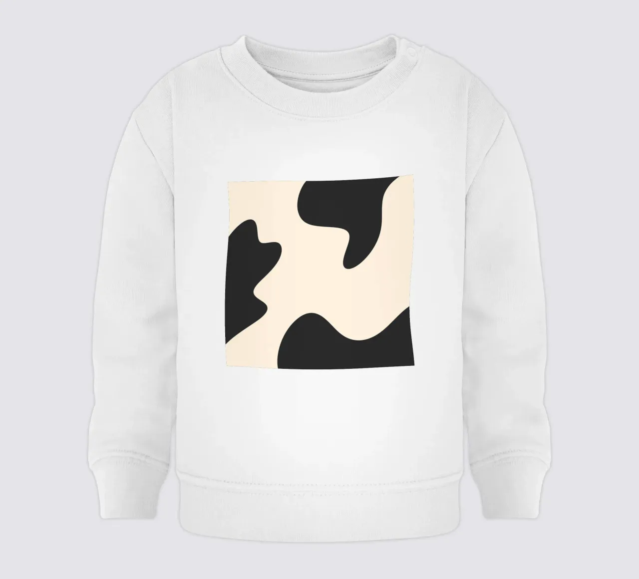 Abstrakte Kleckse - monochrom Baby Sweatshirt von Wackapacka