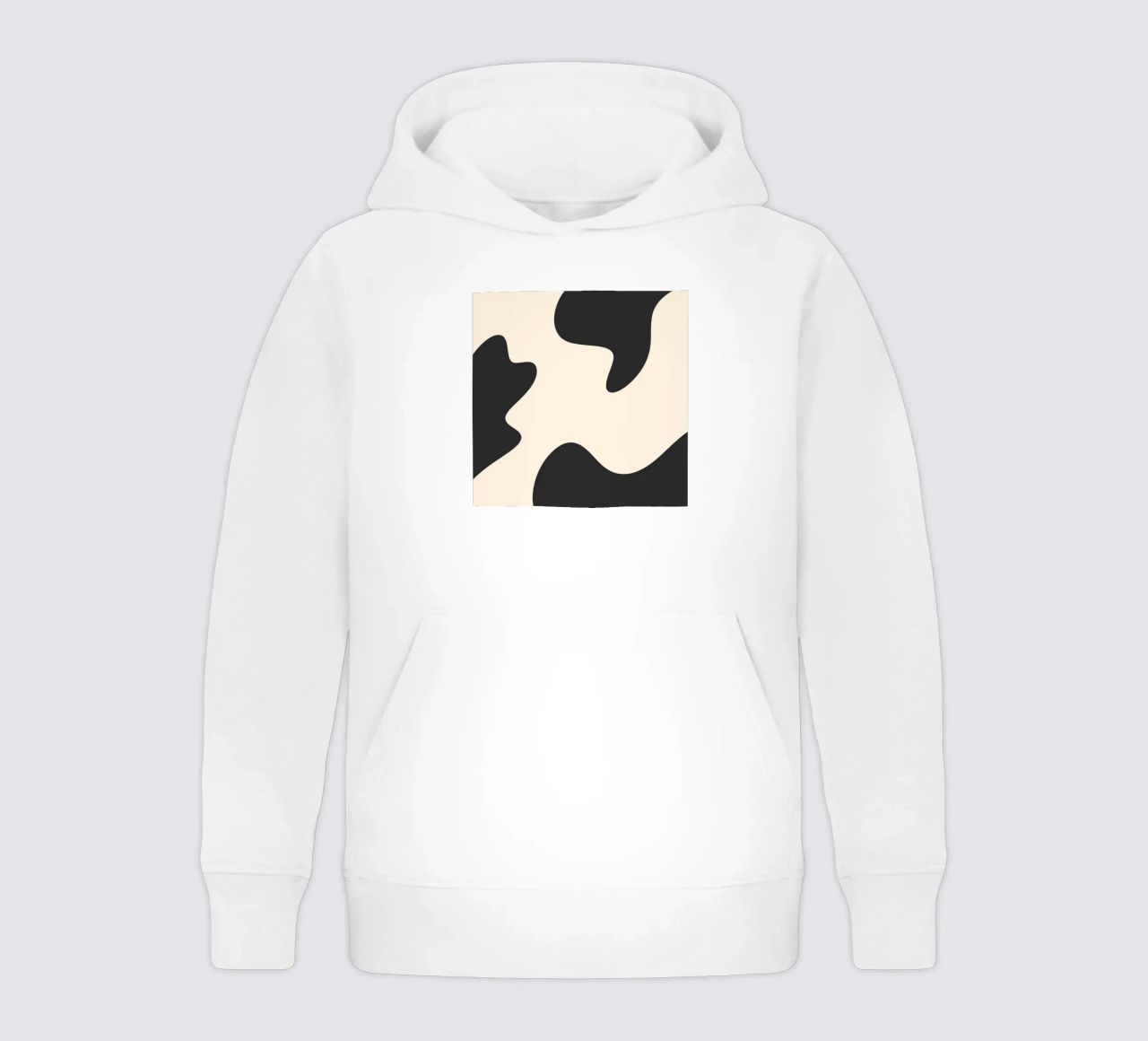 Blobs abstractos - monocromo sudadera con capucha para niño de Wackapacka