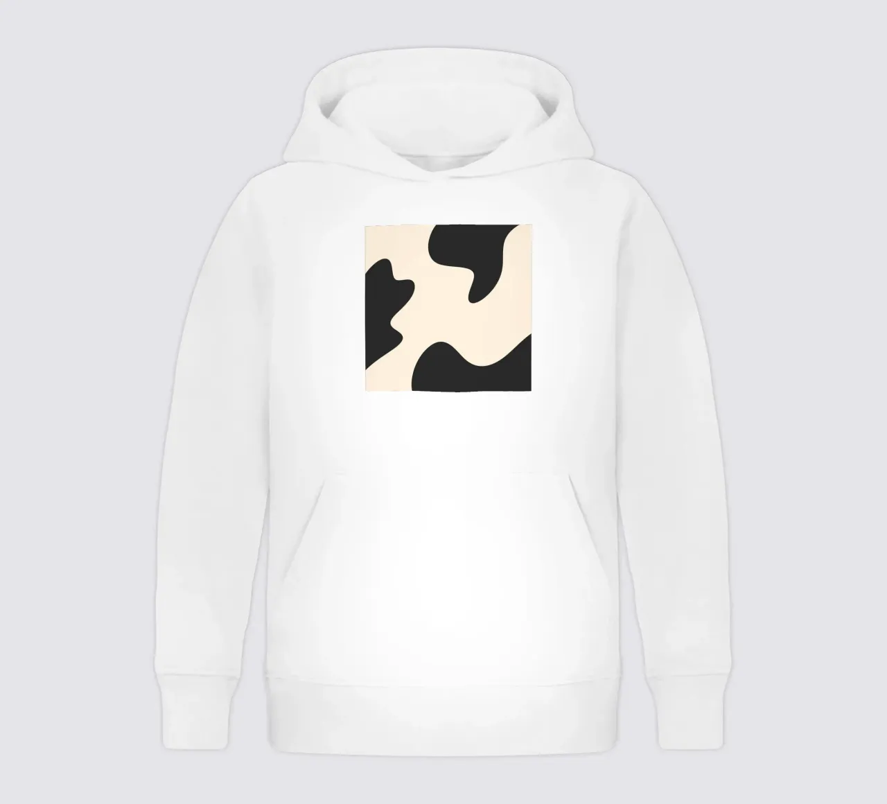 Abstrakte Kleckse - monochrom Kinder Hoodie von Wackapacka