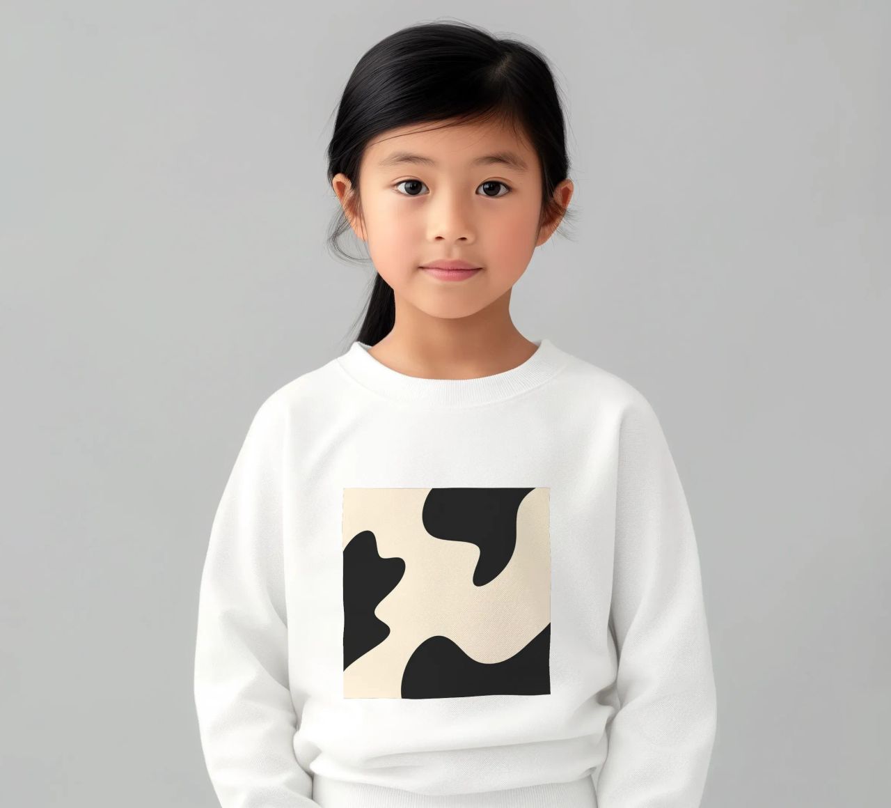 Blobs abstractos - monocromo sudadera para niño de Wackapacka