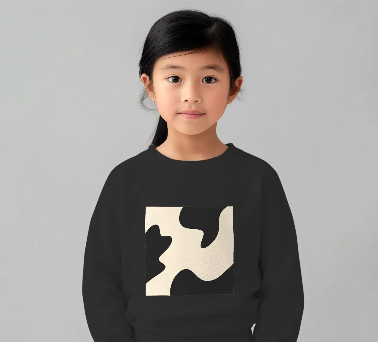 Taches abstraites - monochrome sweat enfant de Wackapacka