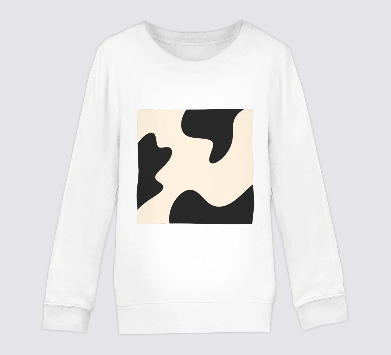 Blobs abstractos - monocromo sudadera para niño de Wackapacka