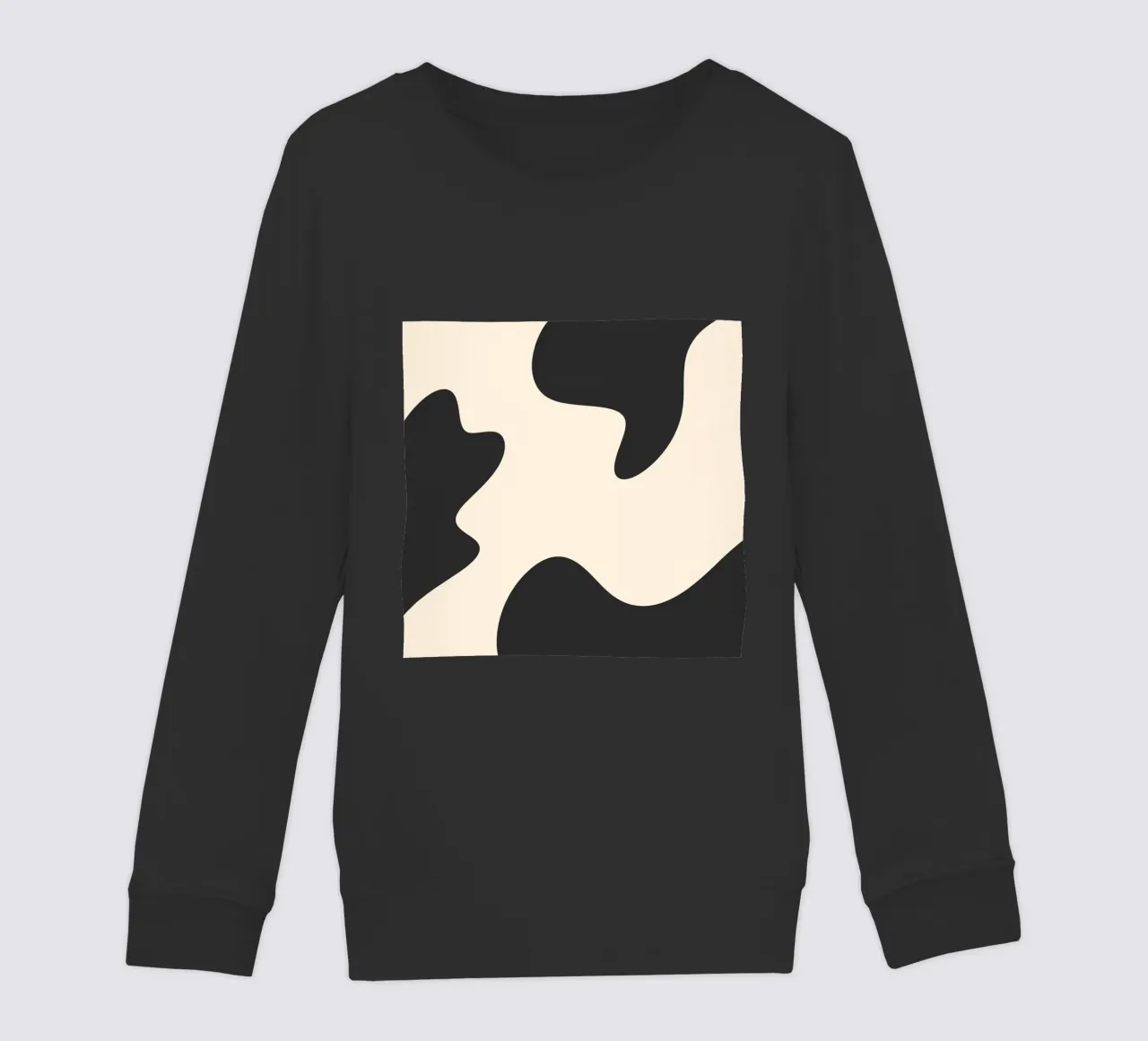 Taches abstraites - monochrome sweat enfant de Wackapacka