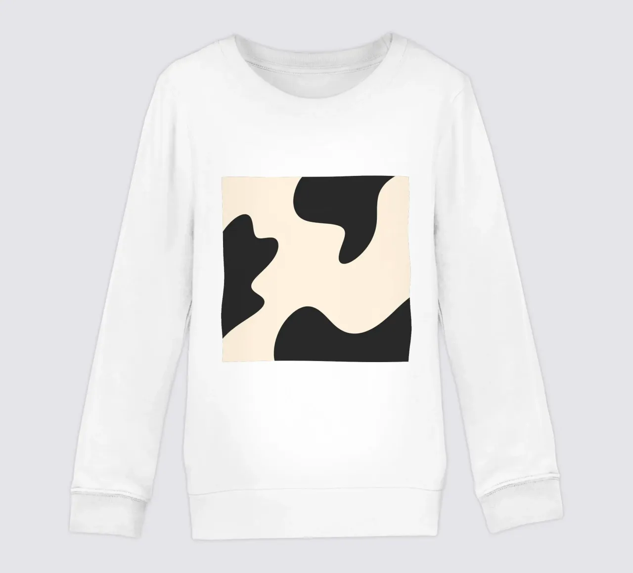 Taches abstraites - monochrome sweat enfant de Wackapacka