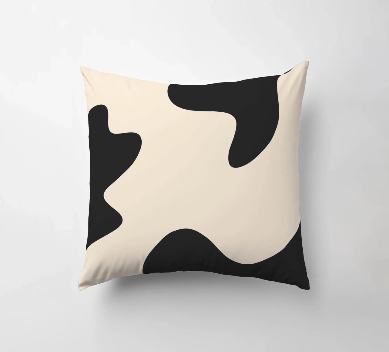 Blob astratti - monocromo cuscino da Wackapacka