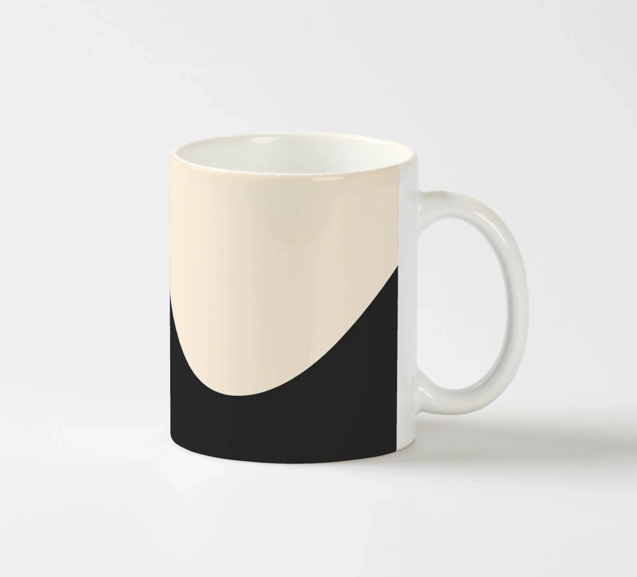 Blob astratti - monocromo tazza in ceramica da Wackapacka