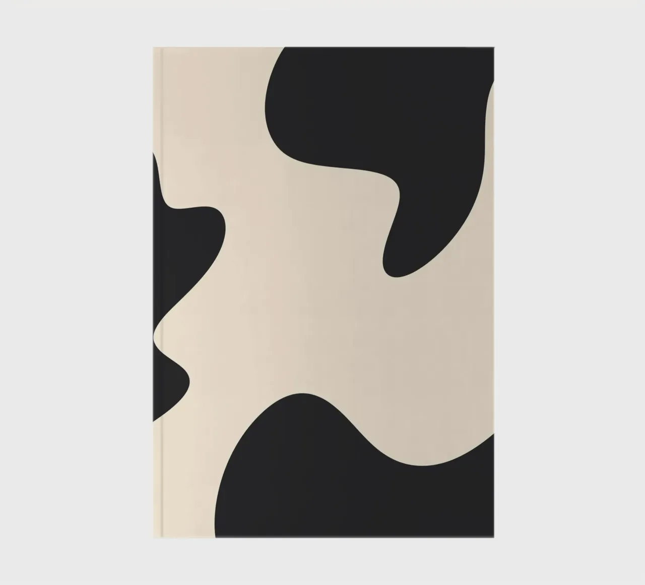 Abstracte klodders - monochroom notitieboek van Wackapacka
