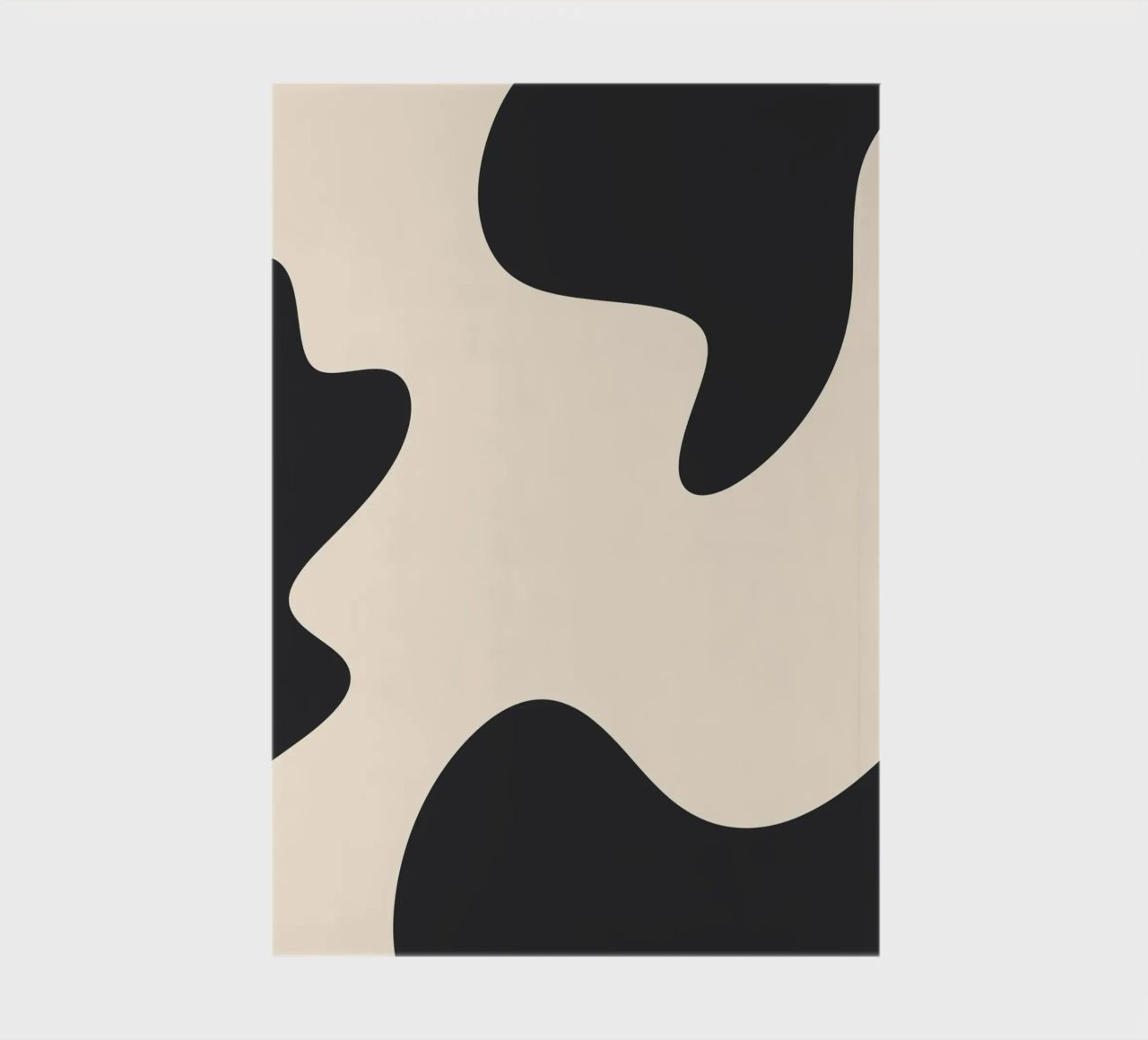 Abstract blobs - monochrome notebook by Wackapacka