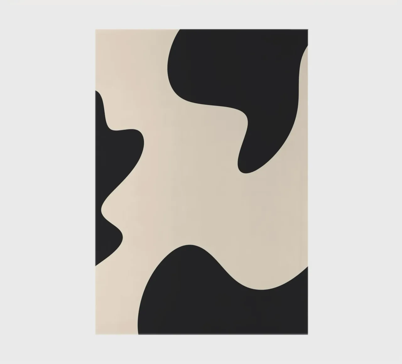 Abstracte klodders - monochroom notitieboek van Wackapacka