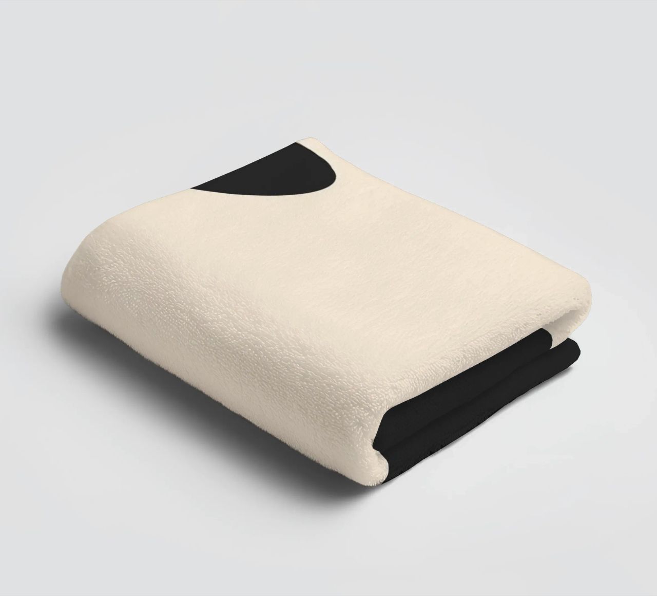 Abstract blobs - monochrome towel by Wackapacka