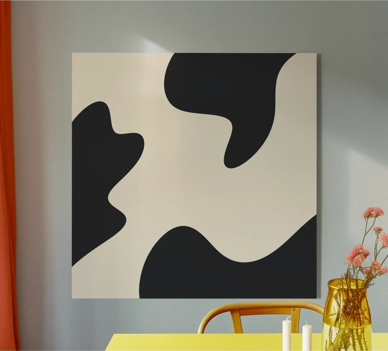 Blob astratti - monocromo plexiglass da Wackapacka