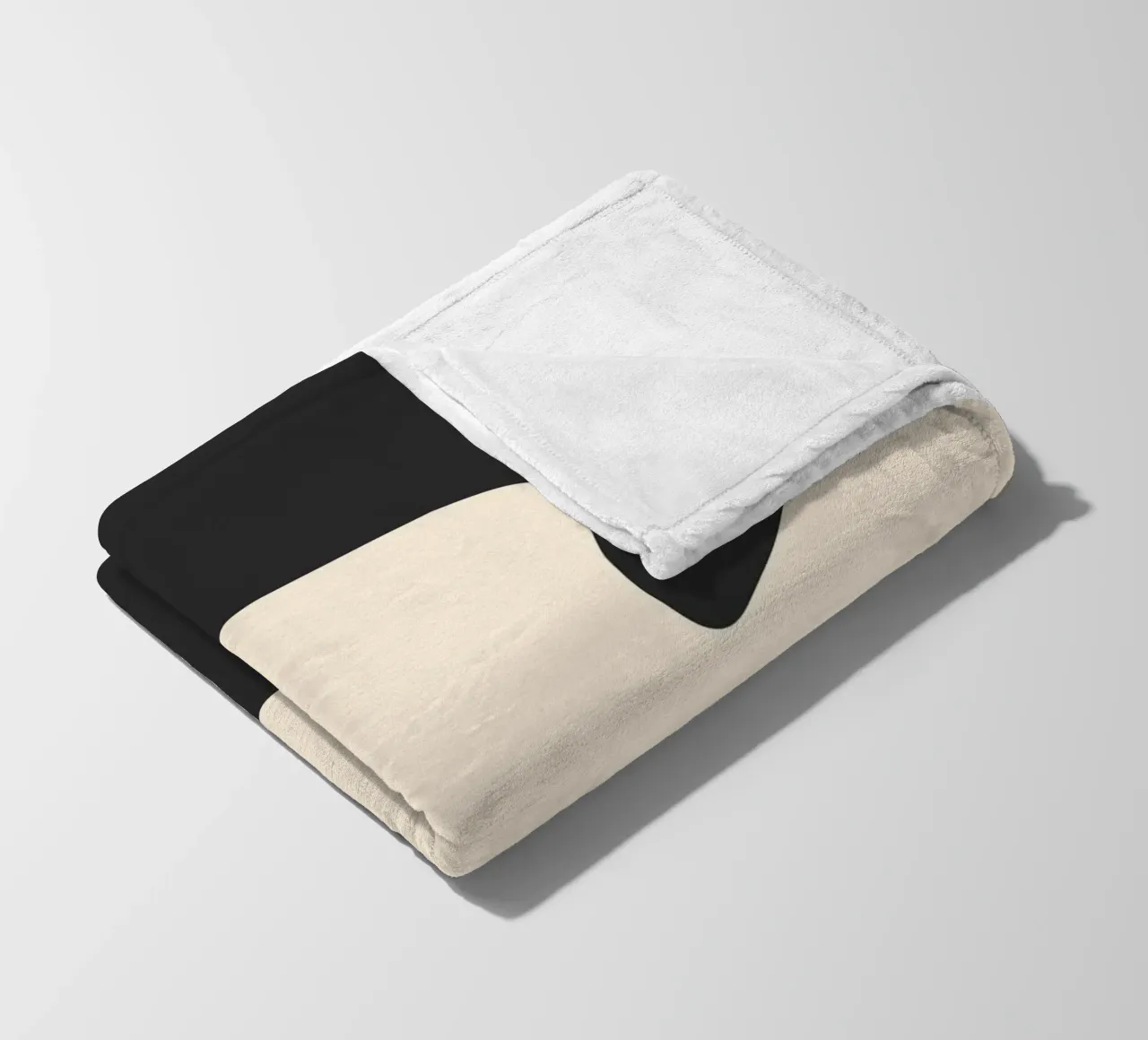 Taches abstraites - monochrome plaid polaire de Wackapacka