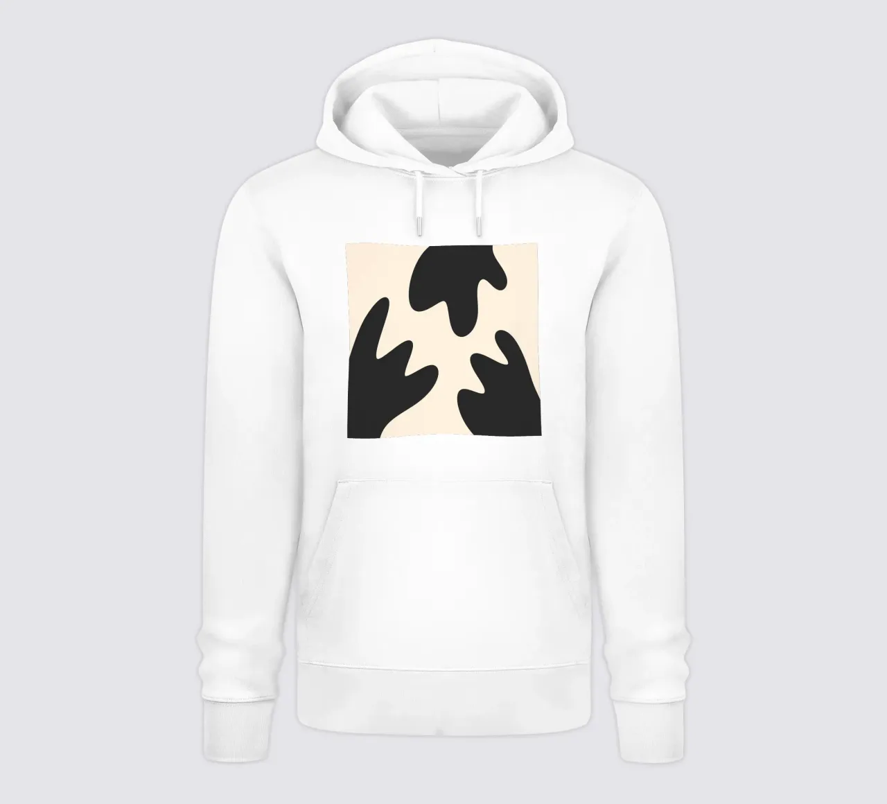 Taches abstraites - monochrome 2 sweat à capuche de Wackapacka