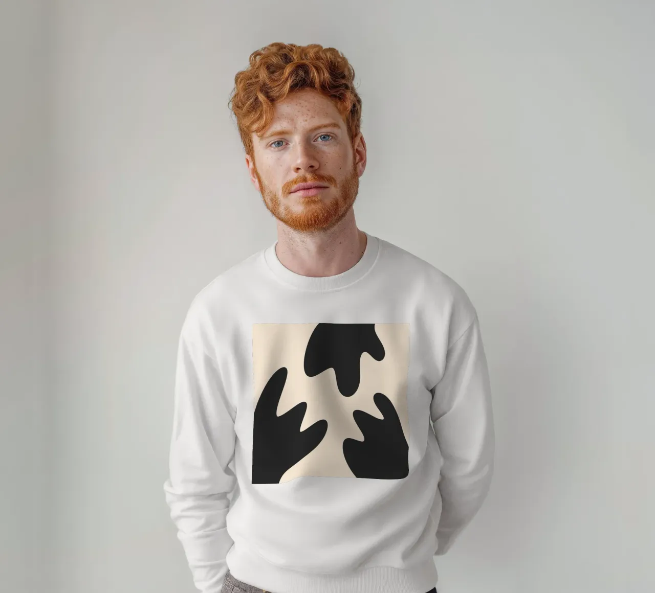 Taches abstraites - monochrome 2 sweat de Wackapacka