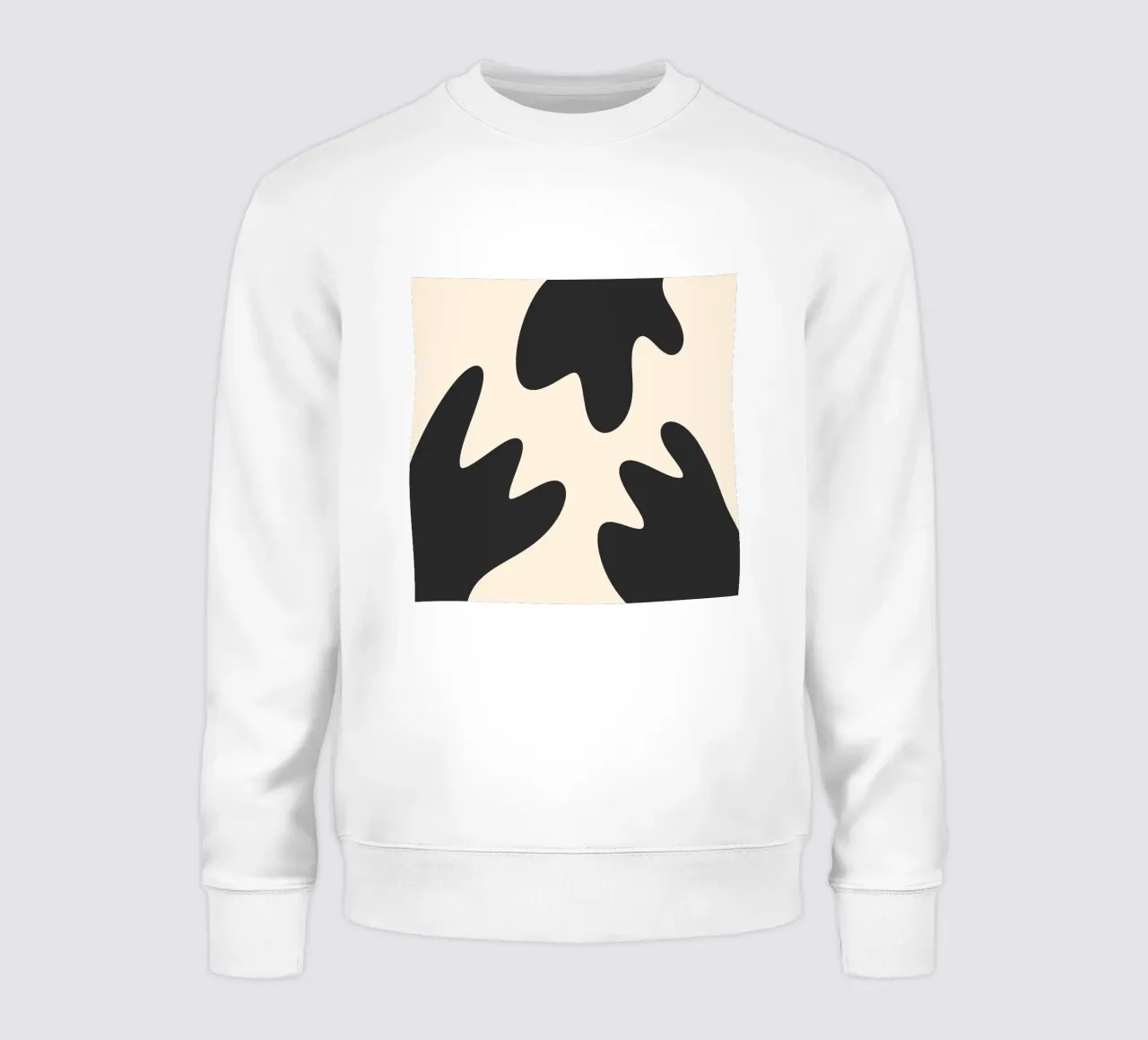 Taches abstraites - monochrome 2 sweat de Wackapacka
