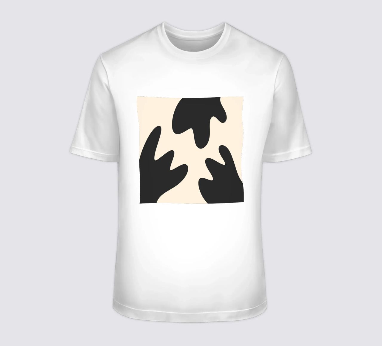 Blobs abstractos - monocromo 2 camiseta de Wackapacka