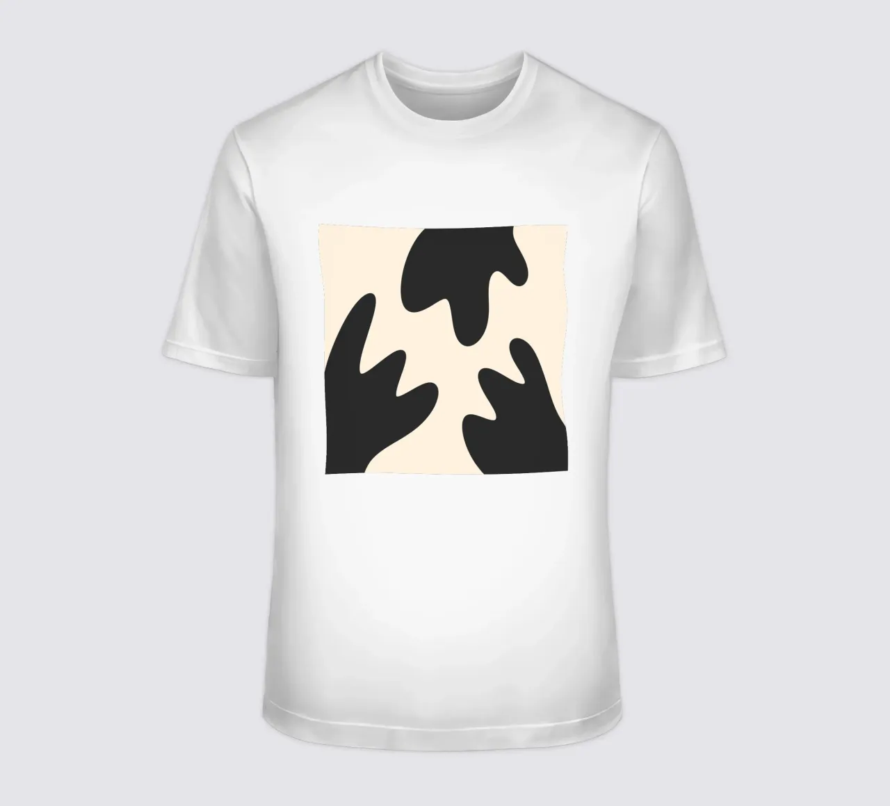Abstrakte Kleckse - monochrom 2 T-Shirt von Wackapacka