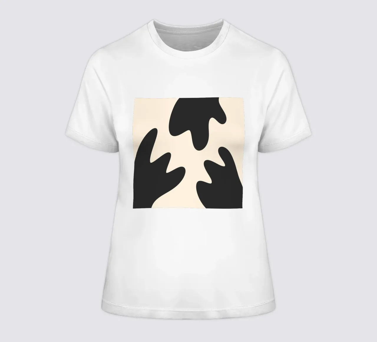 Blob astratti - monocromo 2 t-shirt da donna da Wackapacka