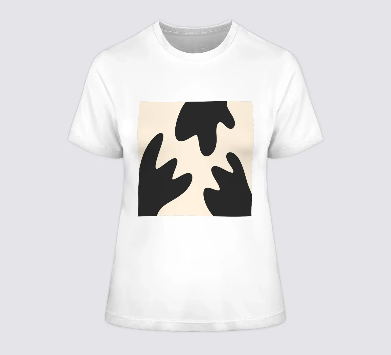 Abstrakte Kleckse - monochrom 2 Frauen T-Shirt von Wackapacka