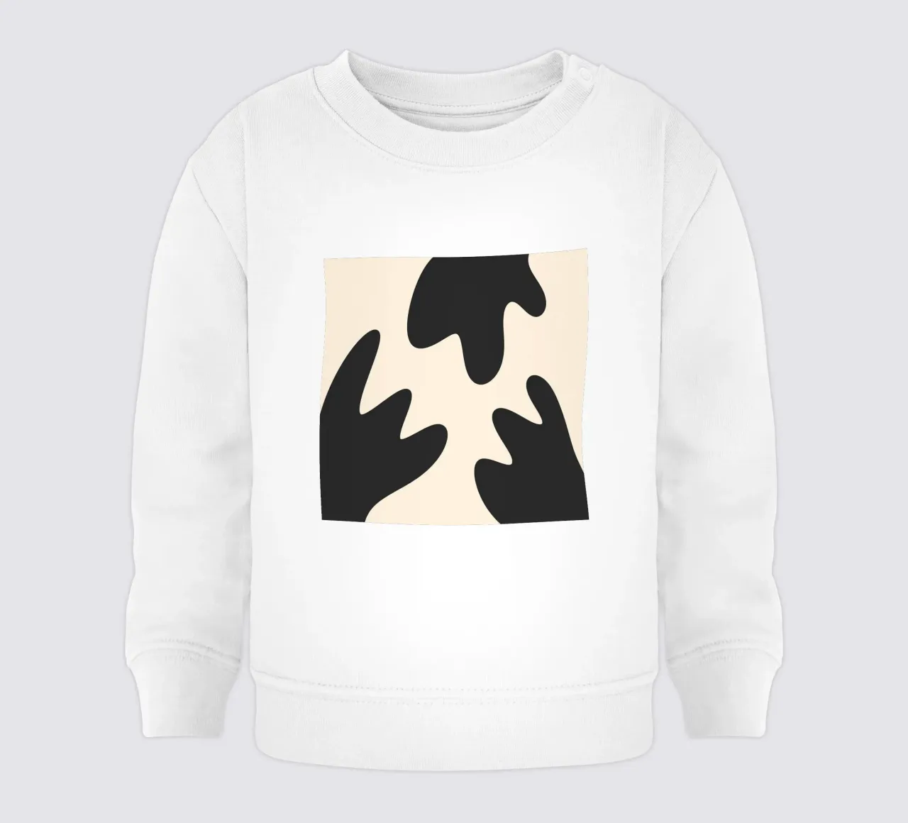Taches abstraites - monochrome 2 sweat pour bébé de Wackapacka