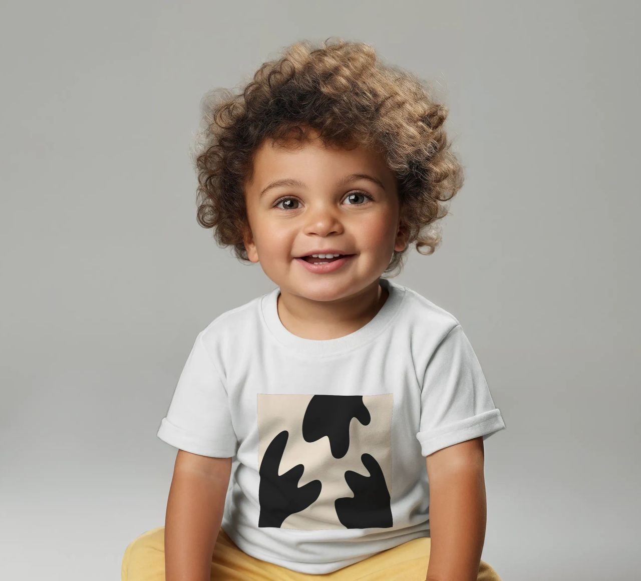 Blobs abstractos - monocromo 2 camiseta de bebé de Wackapacka