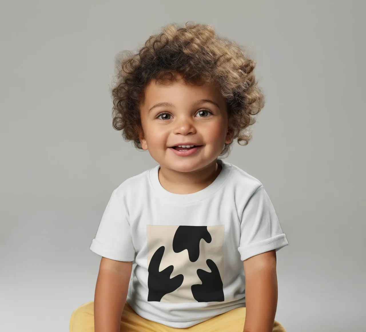 Blobs abstractos - monocromo 2 camiseta de bebé de Wackapacka