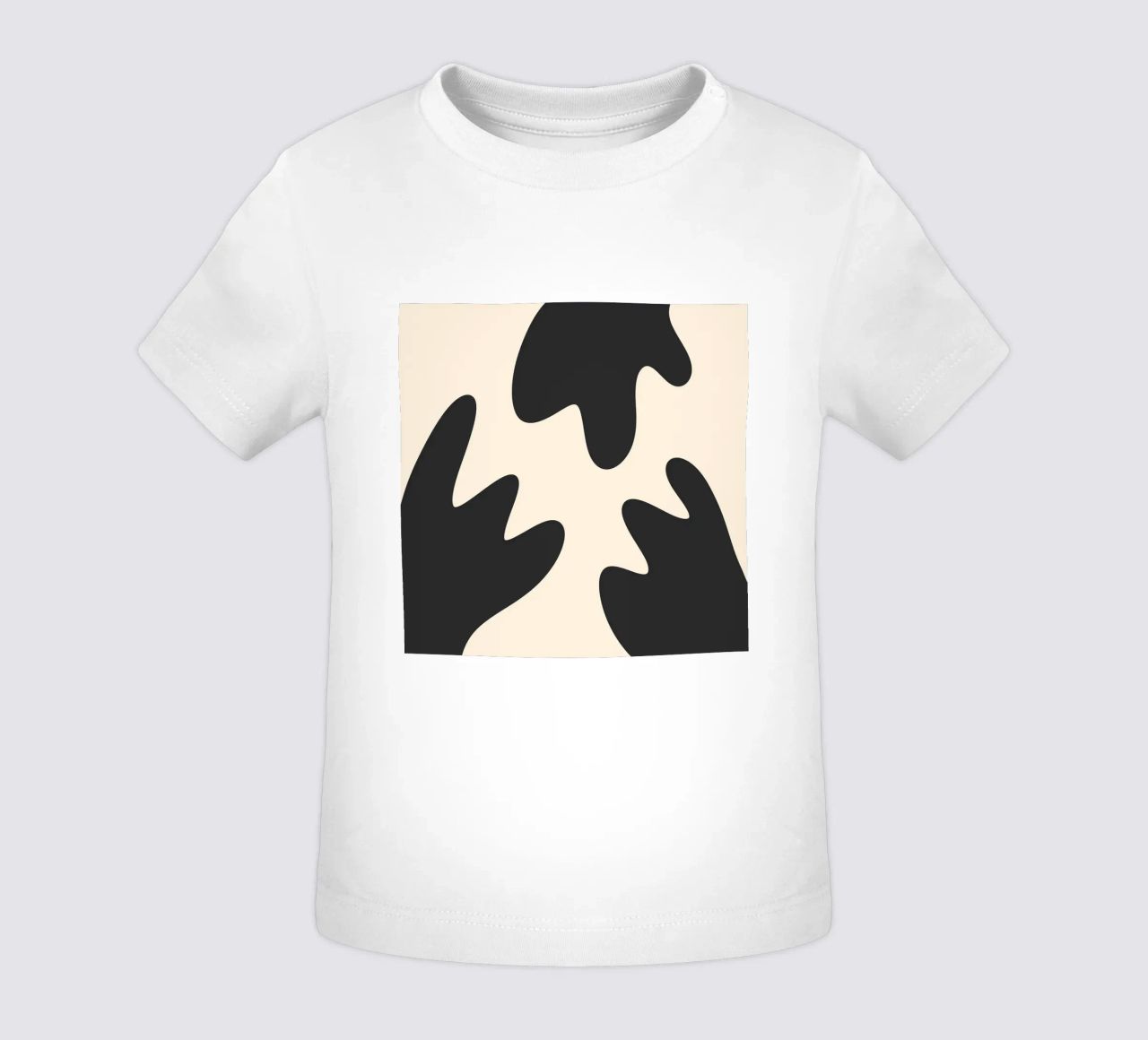 Blobs abstractos - monocromo 2 camiseta de bebé de Wackapacka