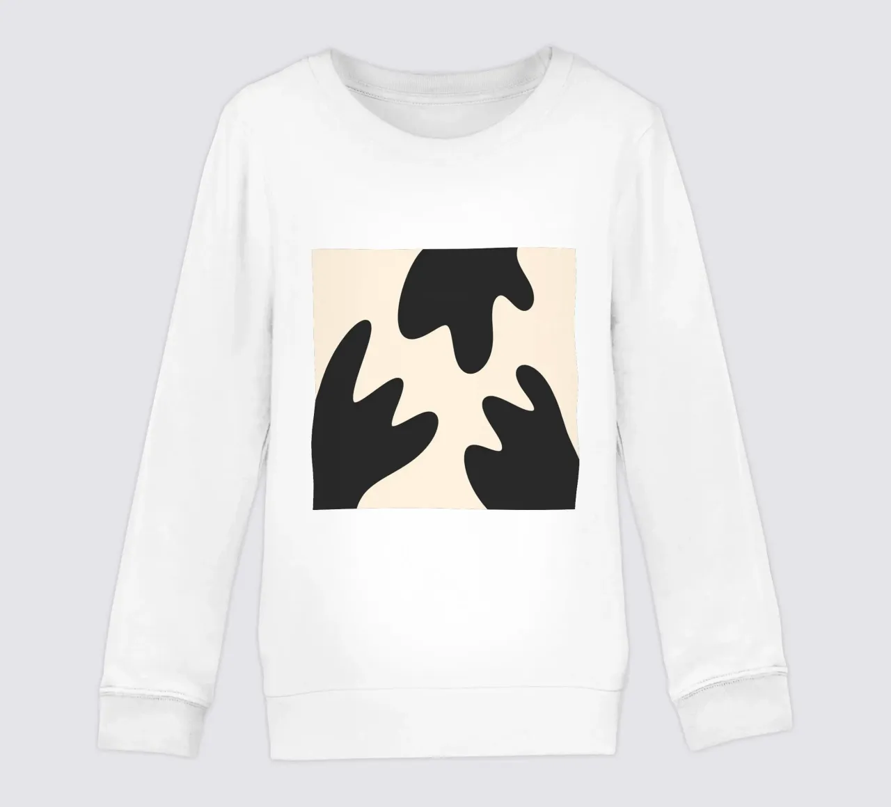 Taches abstraites - monochrome 2 sweat enfant de Wackapacka